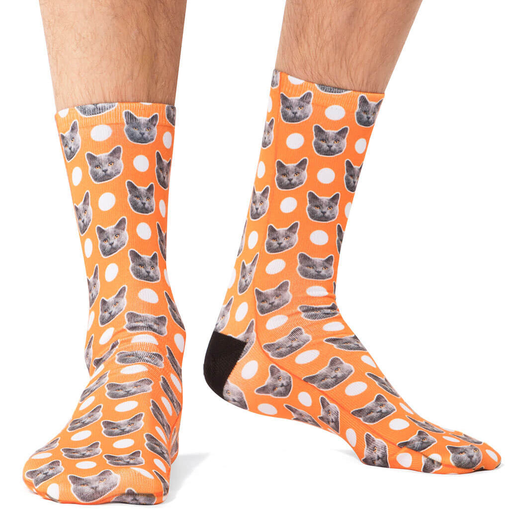 Polka Cat Socks