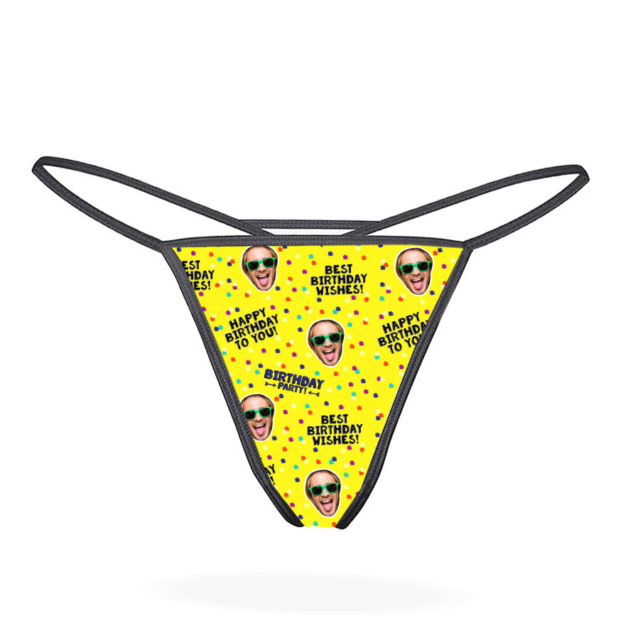 Custom Best Birthday Wishes Thong
