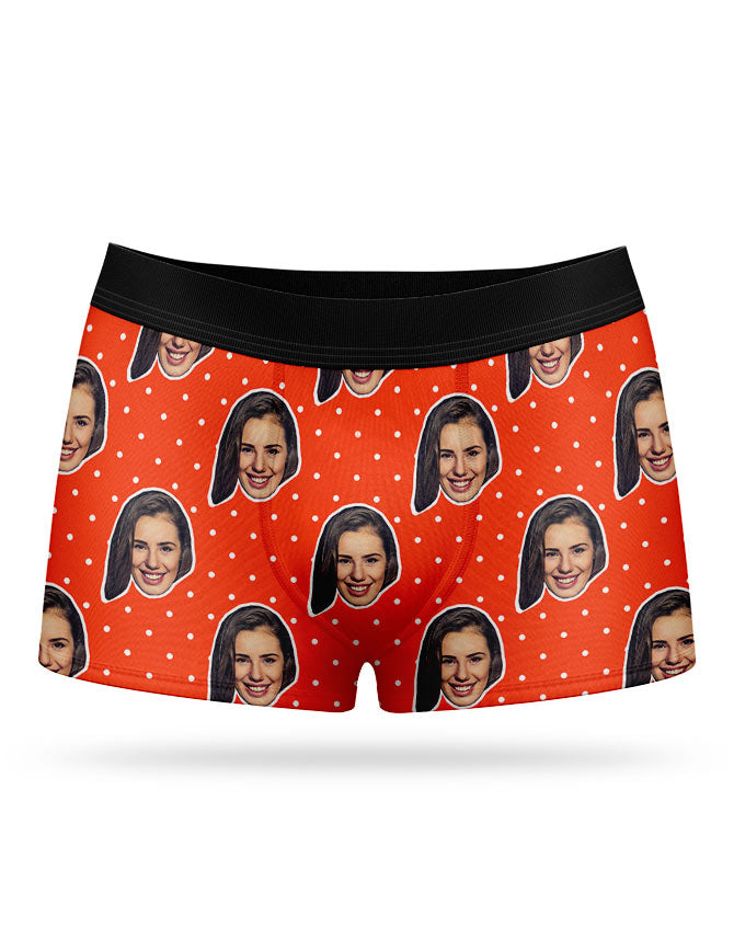 Your Face Polka Boxer Shorts