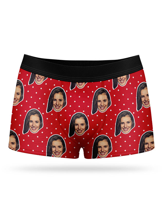 Face Polka Photo Boxer Shorts