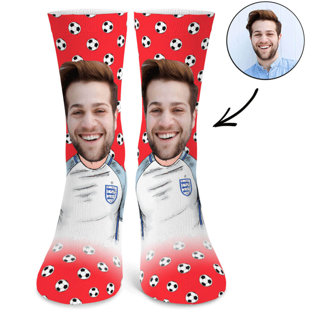 Personalised Football Player Socks