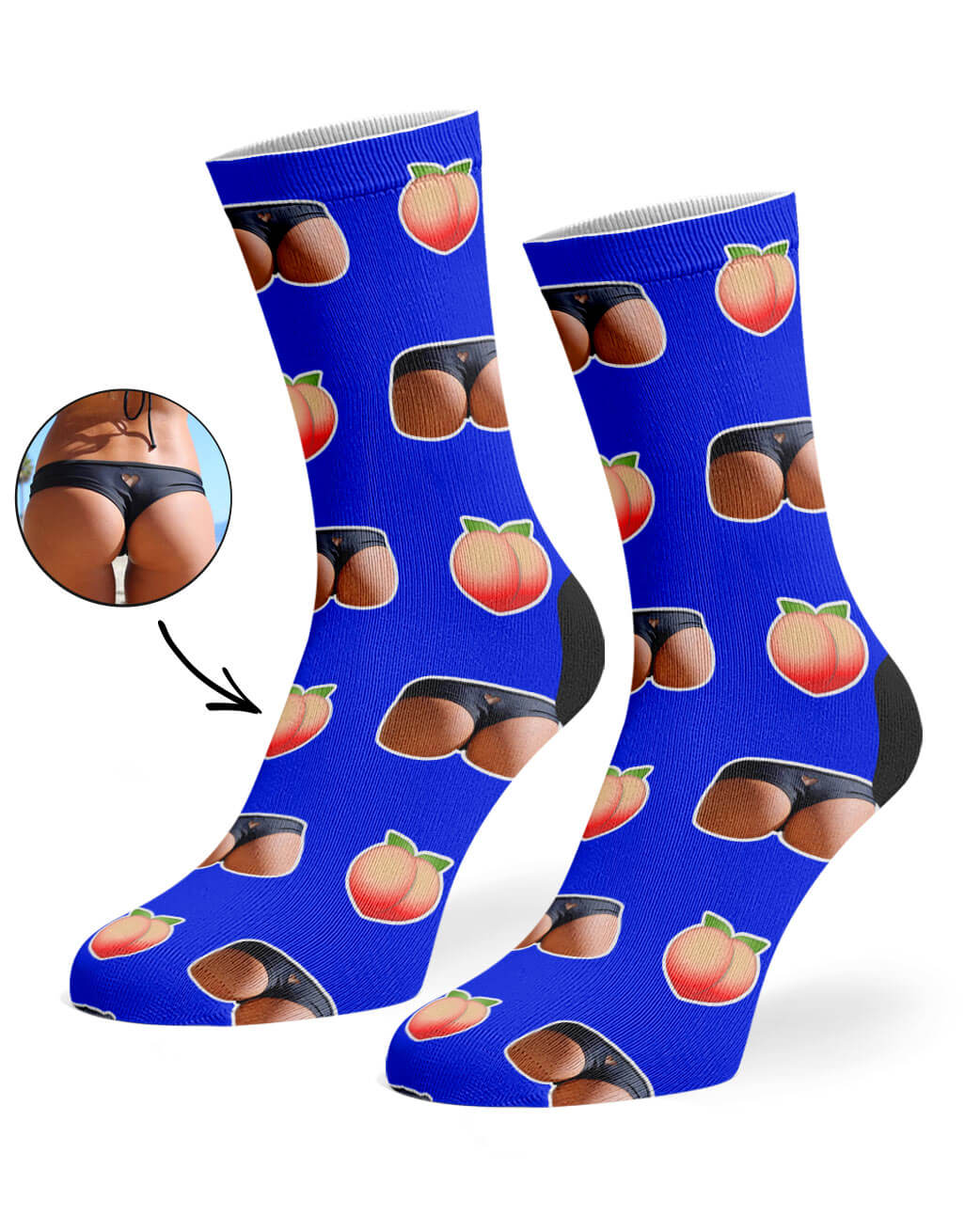Custom Booty Socks With Your Photo