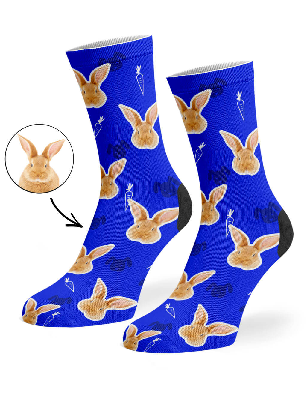 My Rabbit Printed on Socks