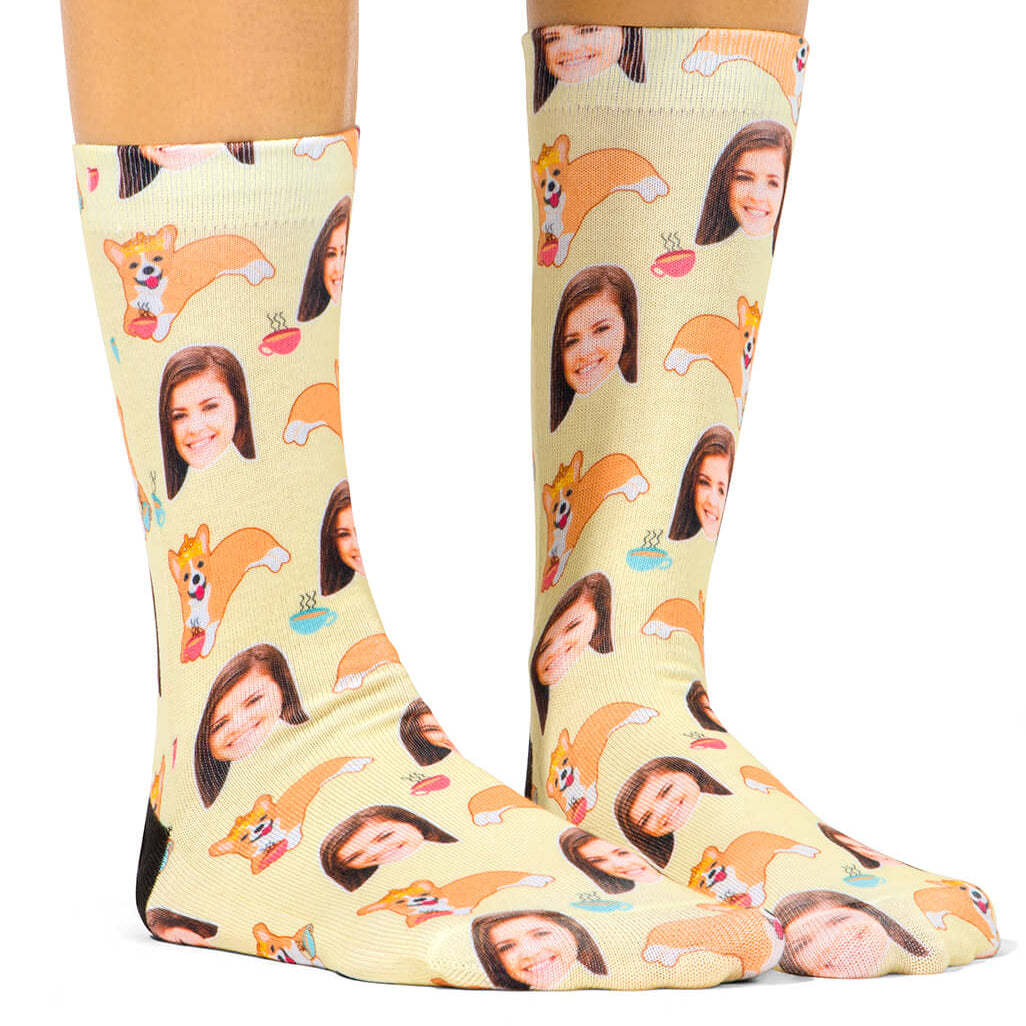 Tea & Corgis Socks