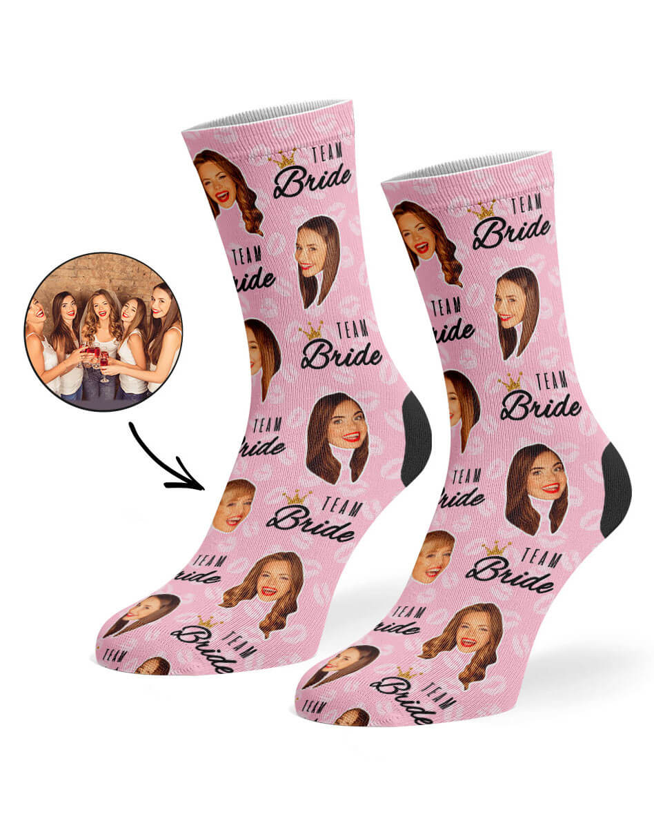 Team Bride Photo Socks