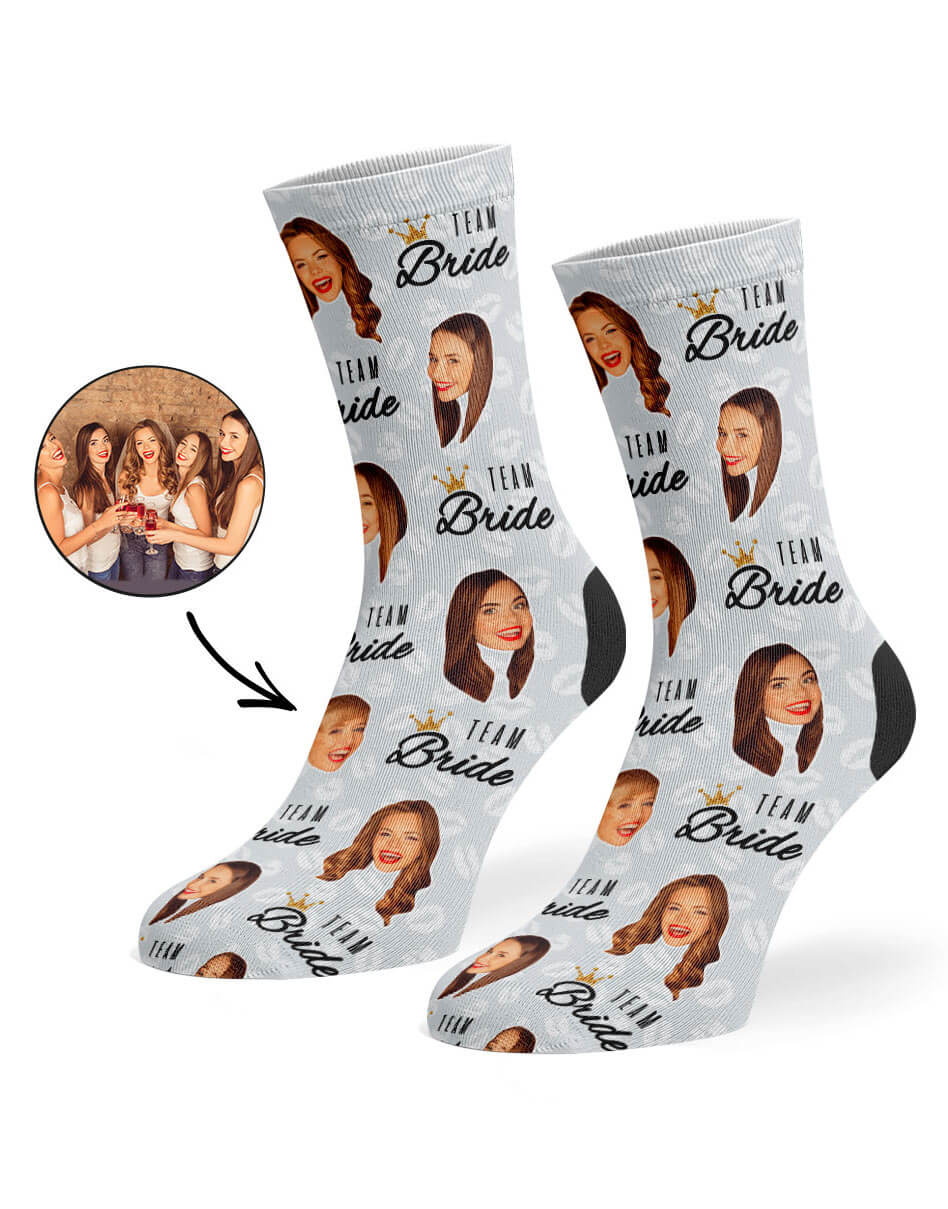 Team Bride Wedding Gift Socks