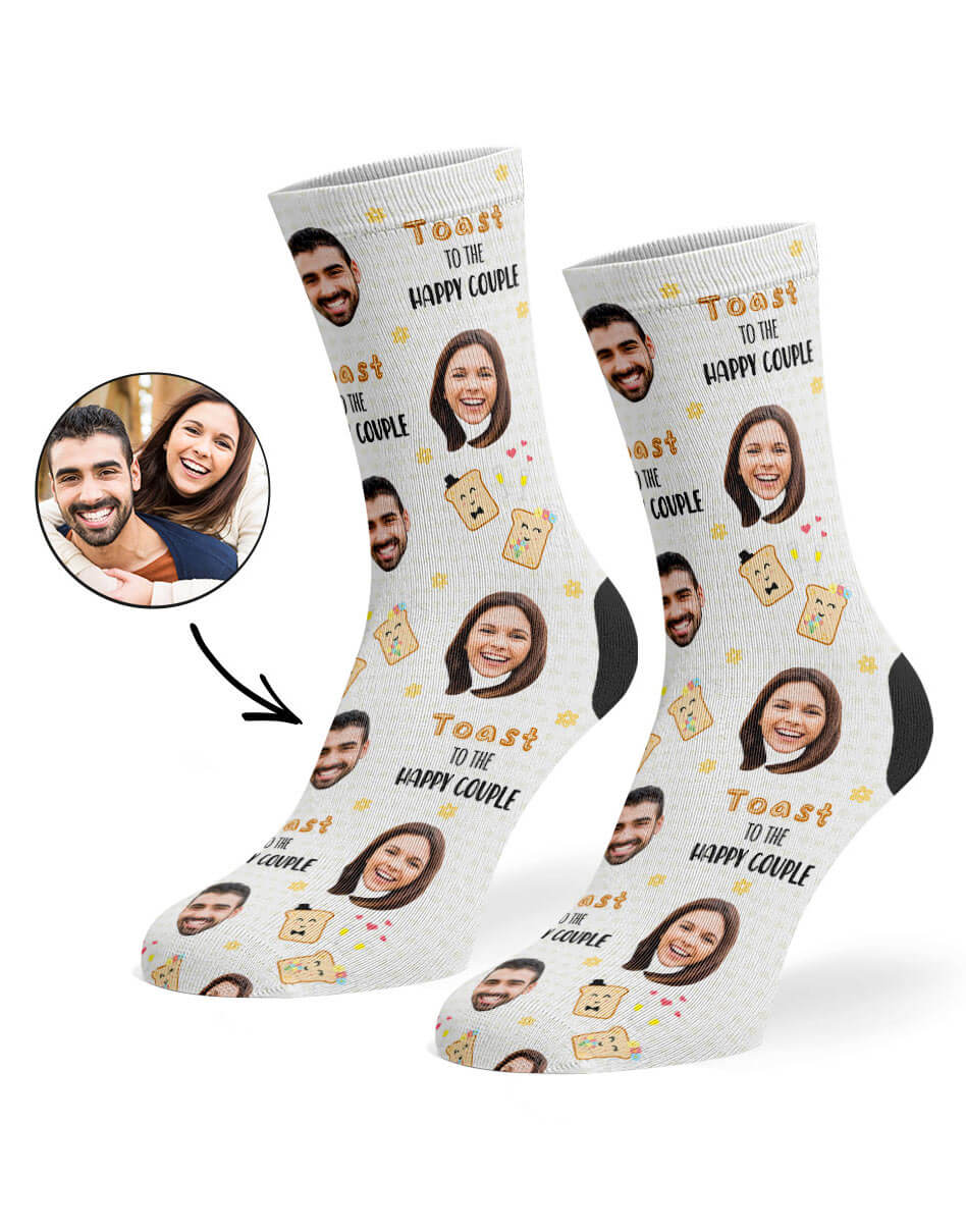 Toast To The Happy Couple Photo Socks