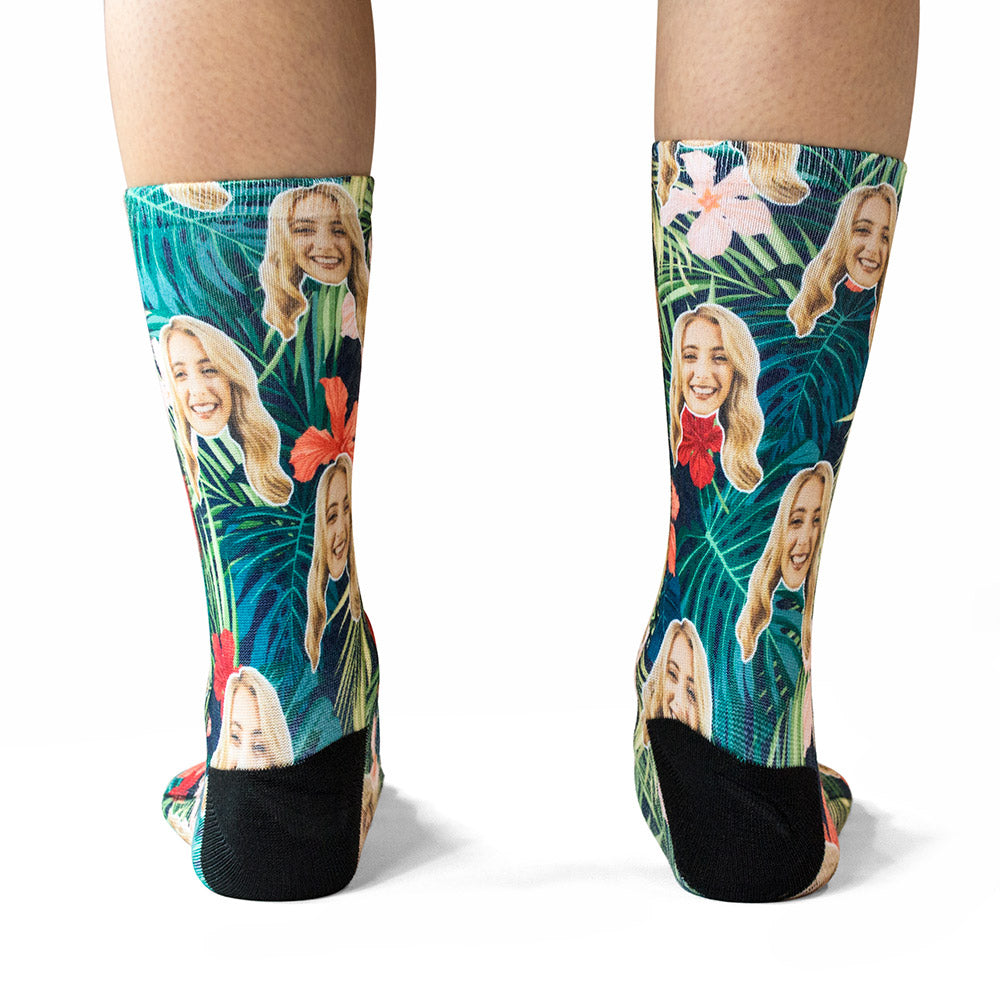 Fun Tropical Face Socks