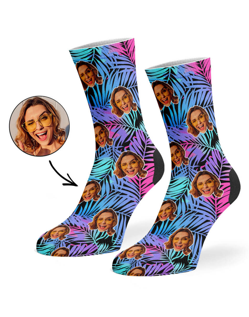 Personalised Palm Pattern Socks