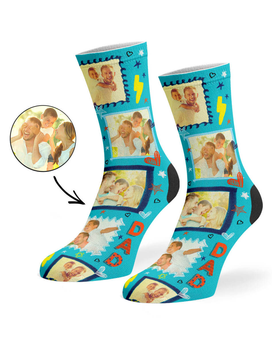 Funny Best Dad Frame Socks
