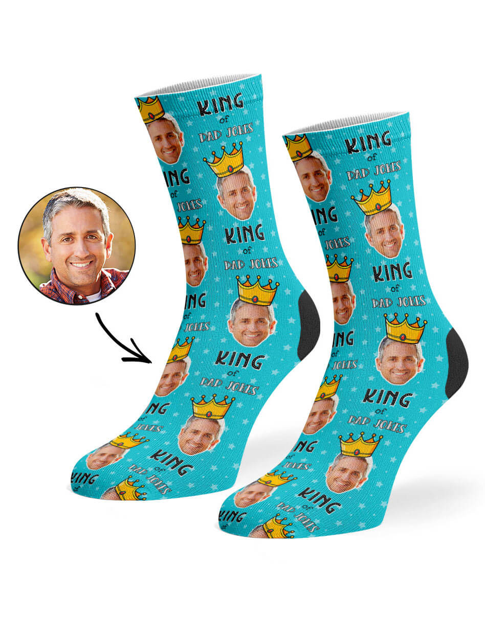 King Of Dad Jokes Funny Socks Gift