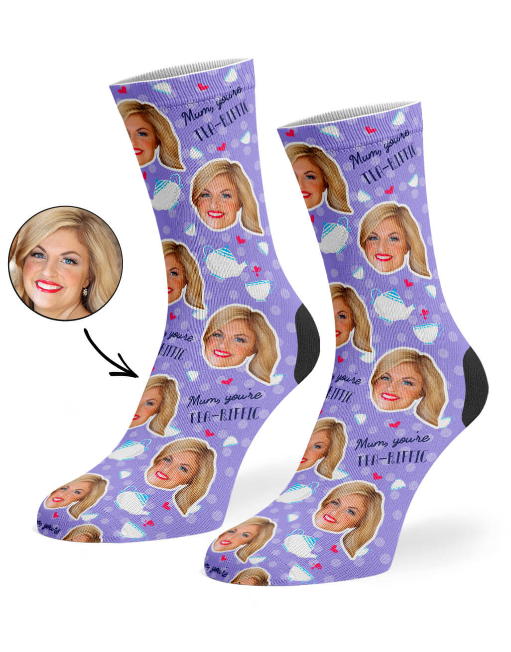 Tea-riffic Mum Socks Gift