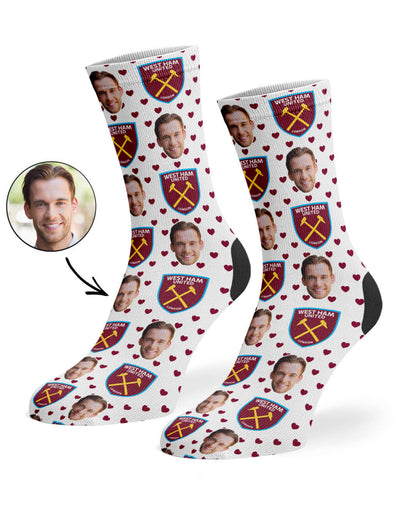 West Ham Hearts Socks