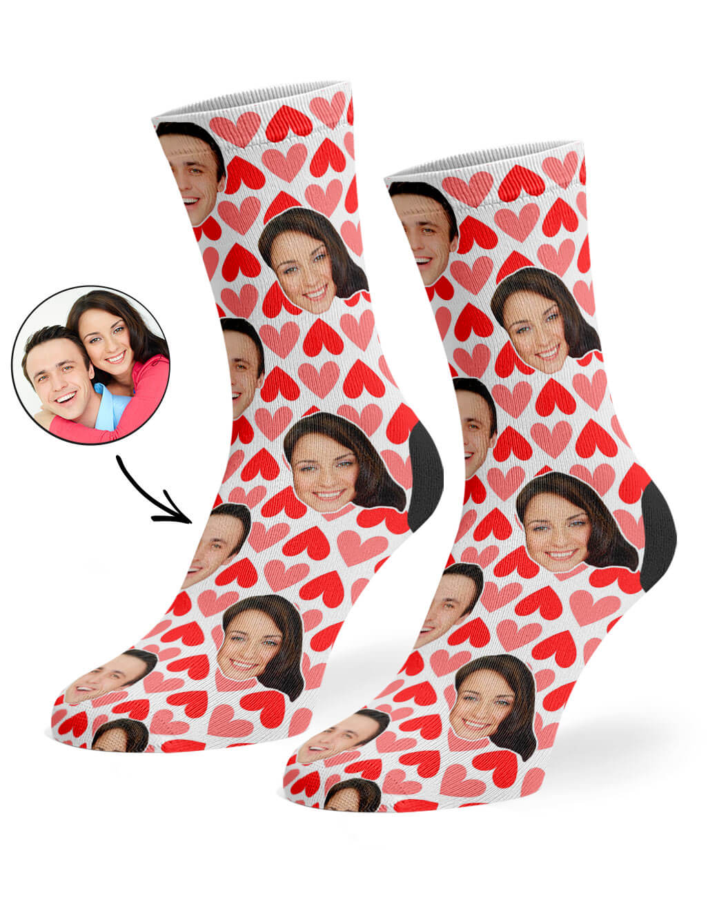 Valentines Hearts Socks