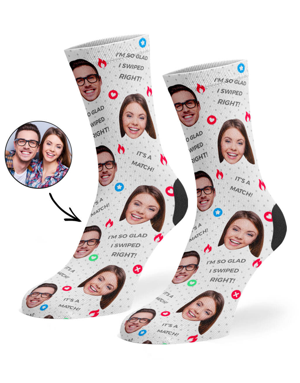 Funny Tinder Socks