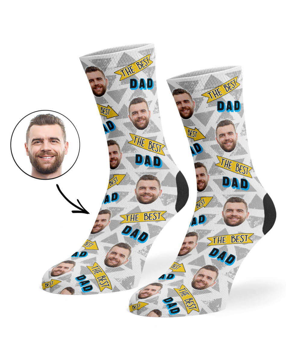 The Best Dad Socks With His Face On