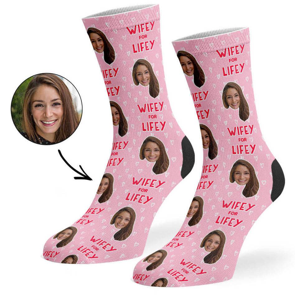 Wifey For Lifey Personalised Socks