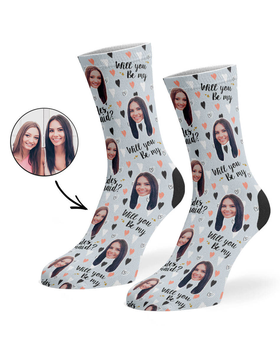Will You Be My Bridesmaid? Photo Socks