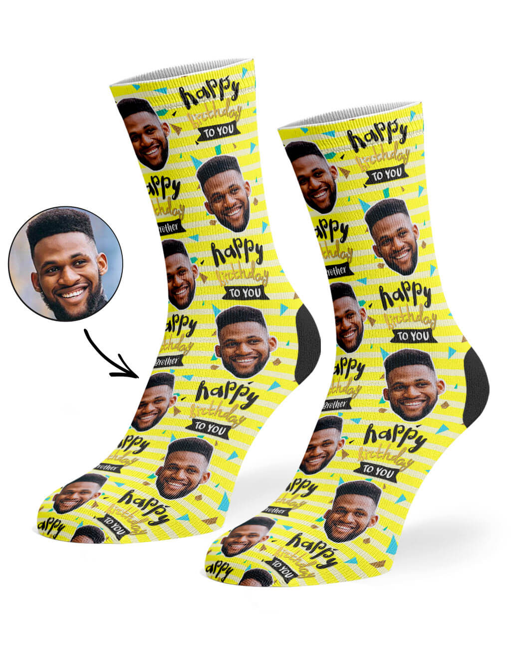 Happy Birthday Brother Socks Gift