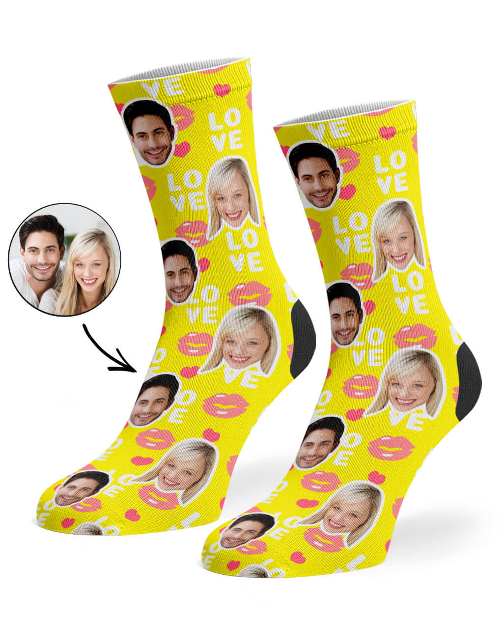 Romantic Love Lips Socks Gift