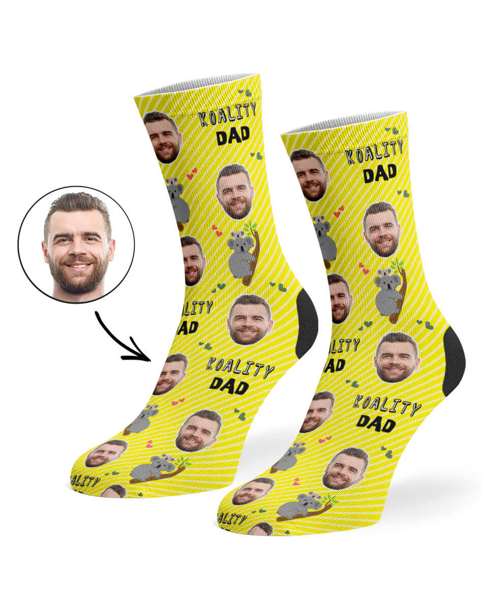 Koality Dad Photo Socks