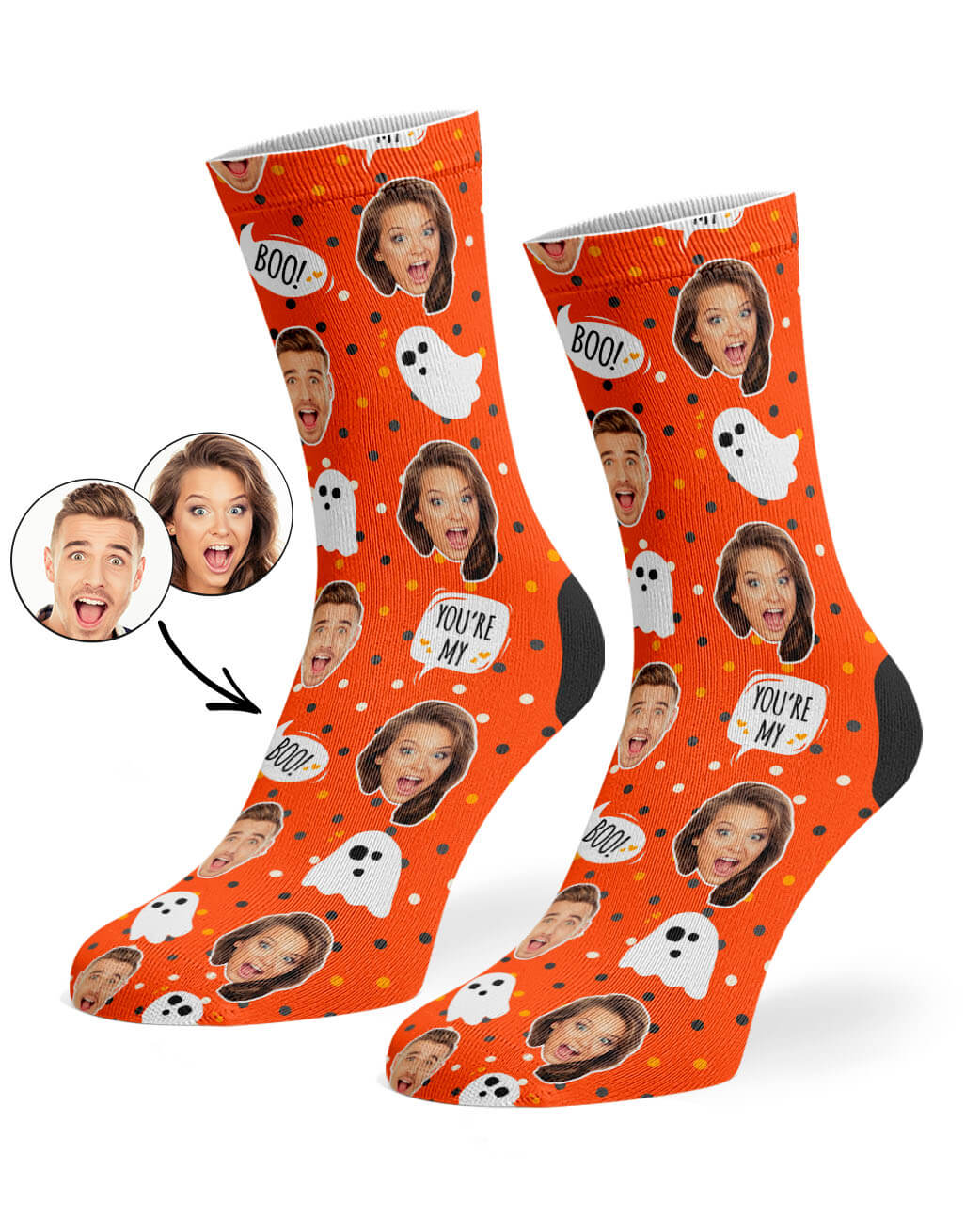 You're My Boo Face Socks