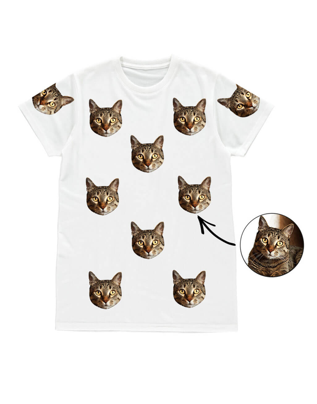 Your Cat On Personalised Men's T-Shirt