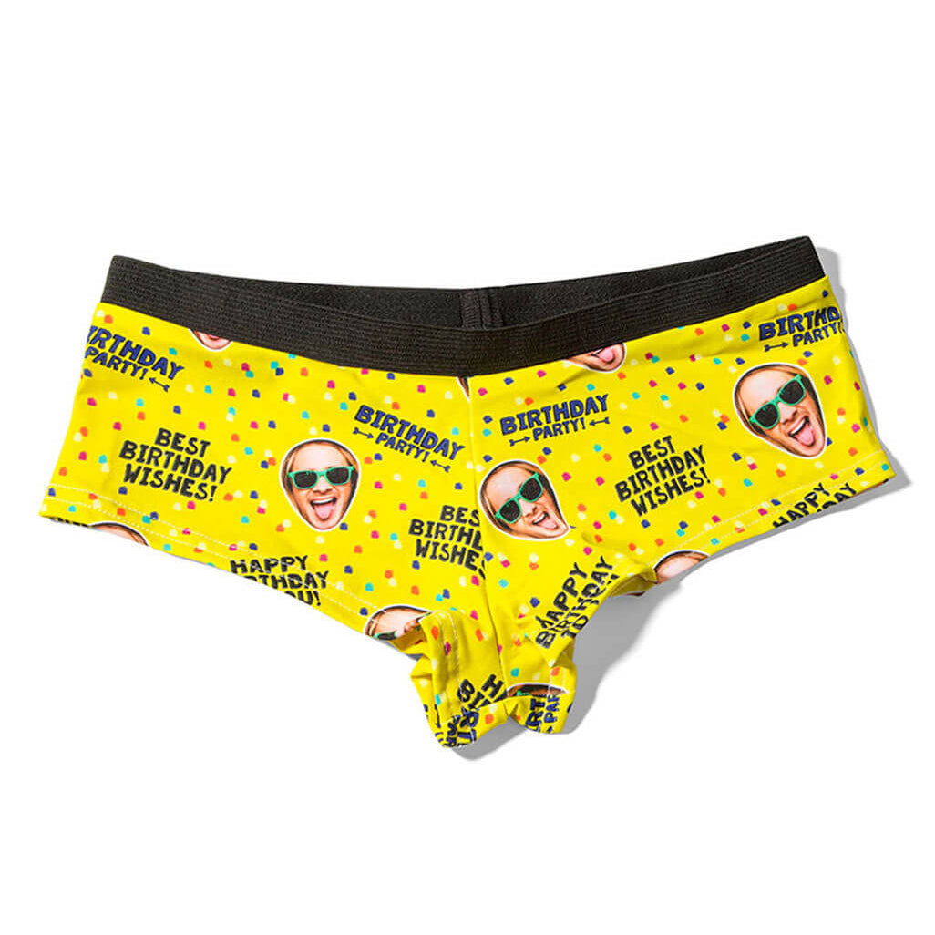 Birthday Wishes Face Knickers