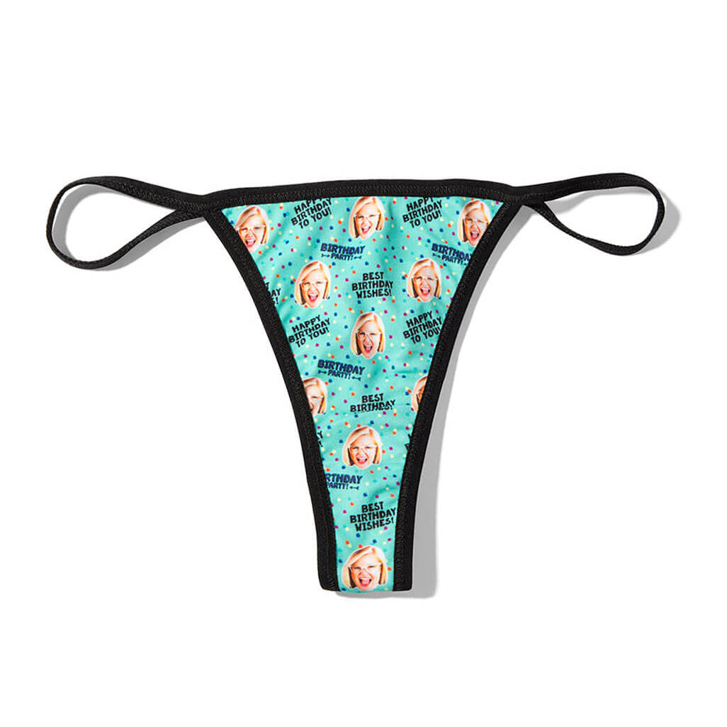Personalised Best Birthday Wishes Thong