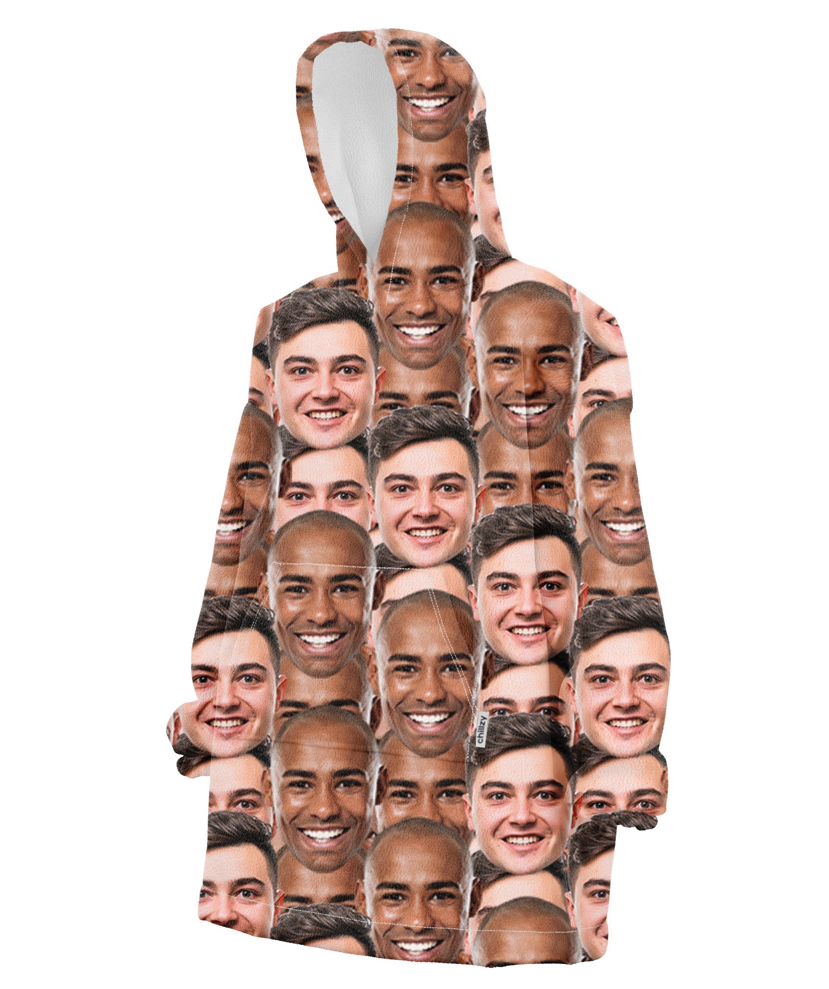 Best Friends Face Mash Hoodie Blanket