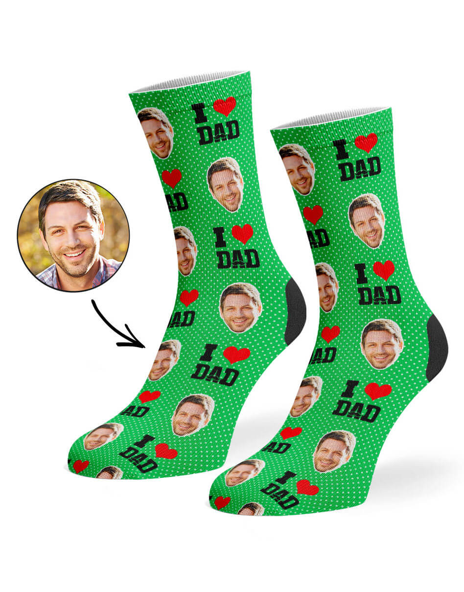 Unique I Love Dad Gift Socks