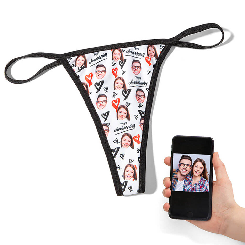 Happy Anniversary Thong With Your Face On