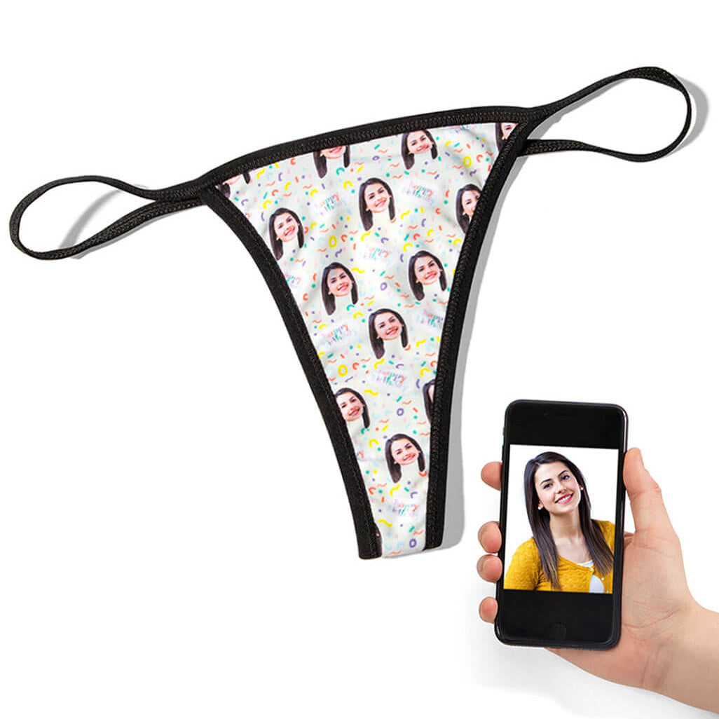Personalised Happy Birthday Thong