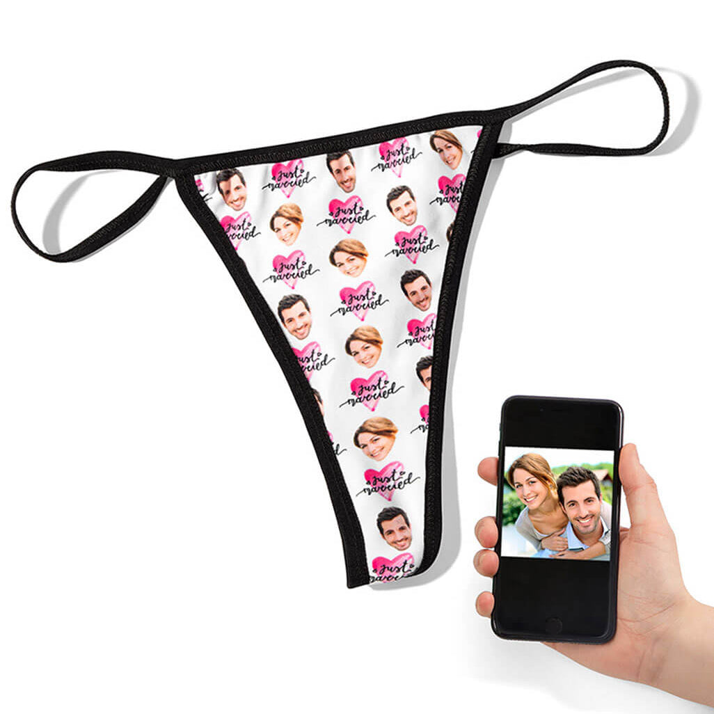 Just Married Photo Thong