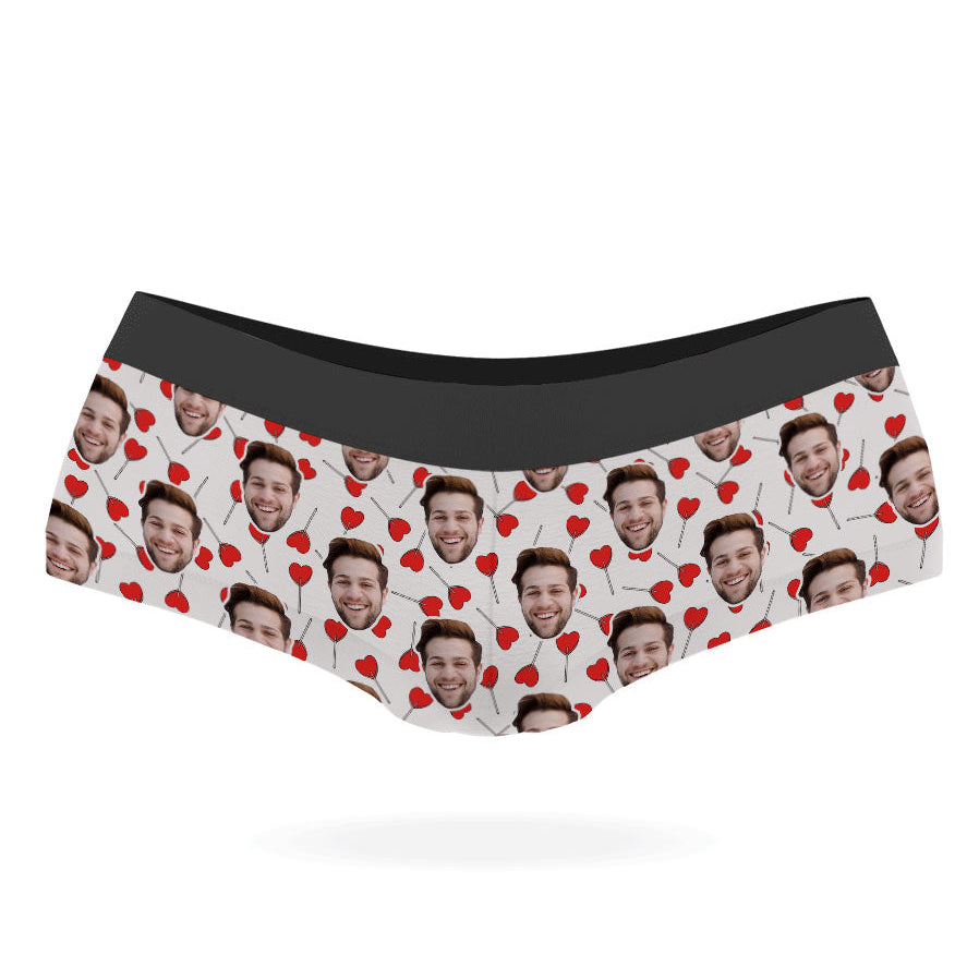 White Heart Lollipops Knickers