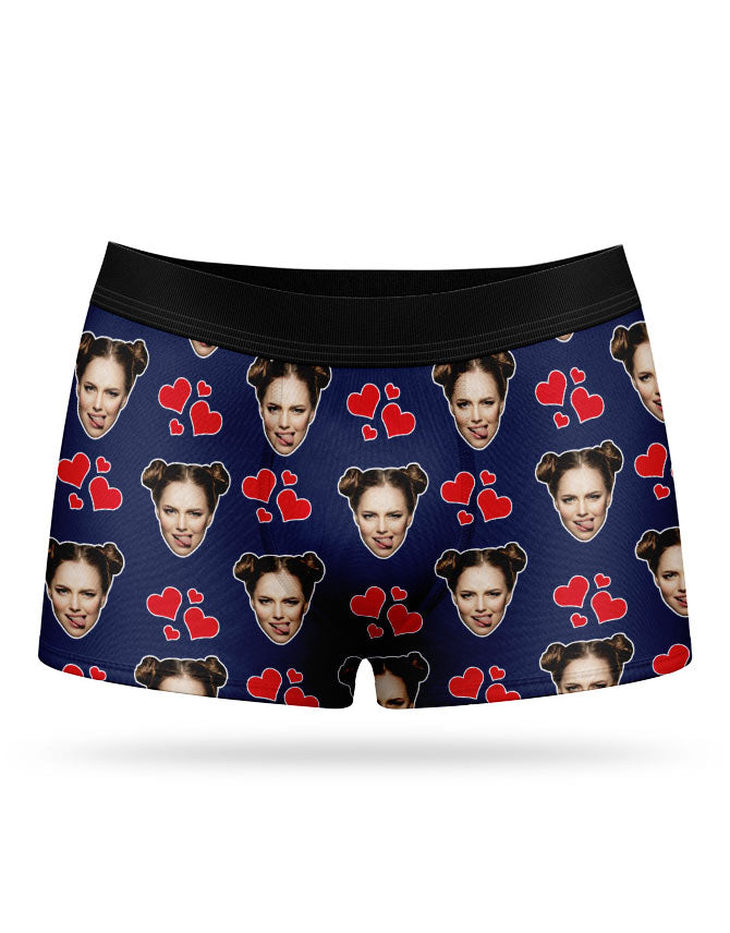 Dark Blue My Valentine Boxers