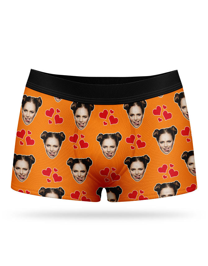 Orange My Valentine Boxers
