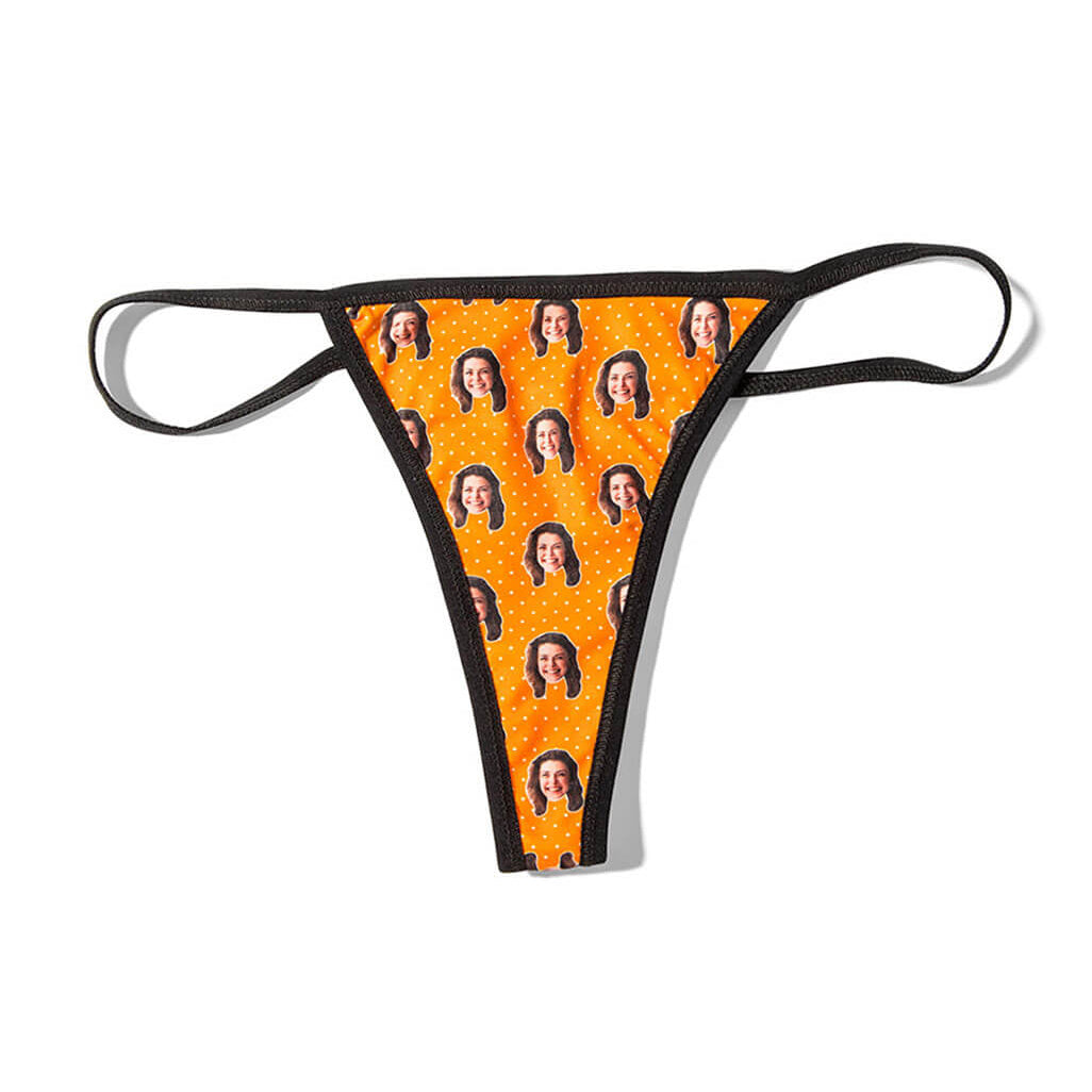 Polka Face Thong