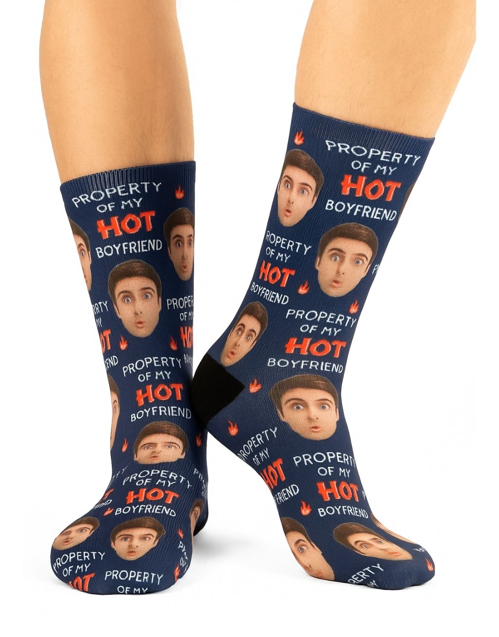 Property Of My Hot Boyfriend custom Socks