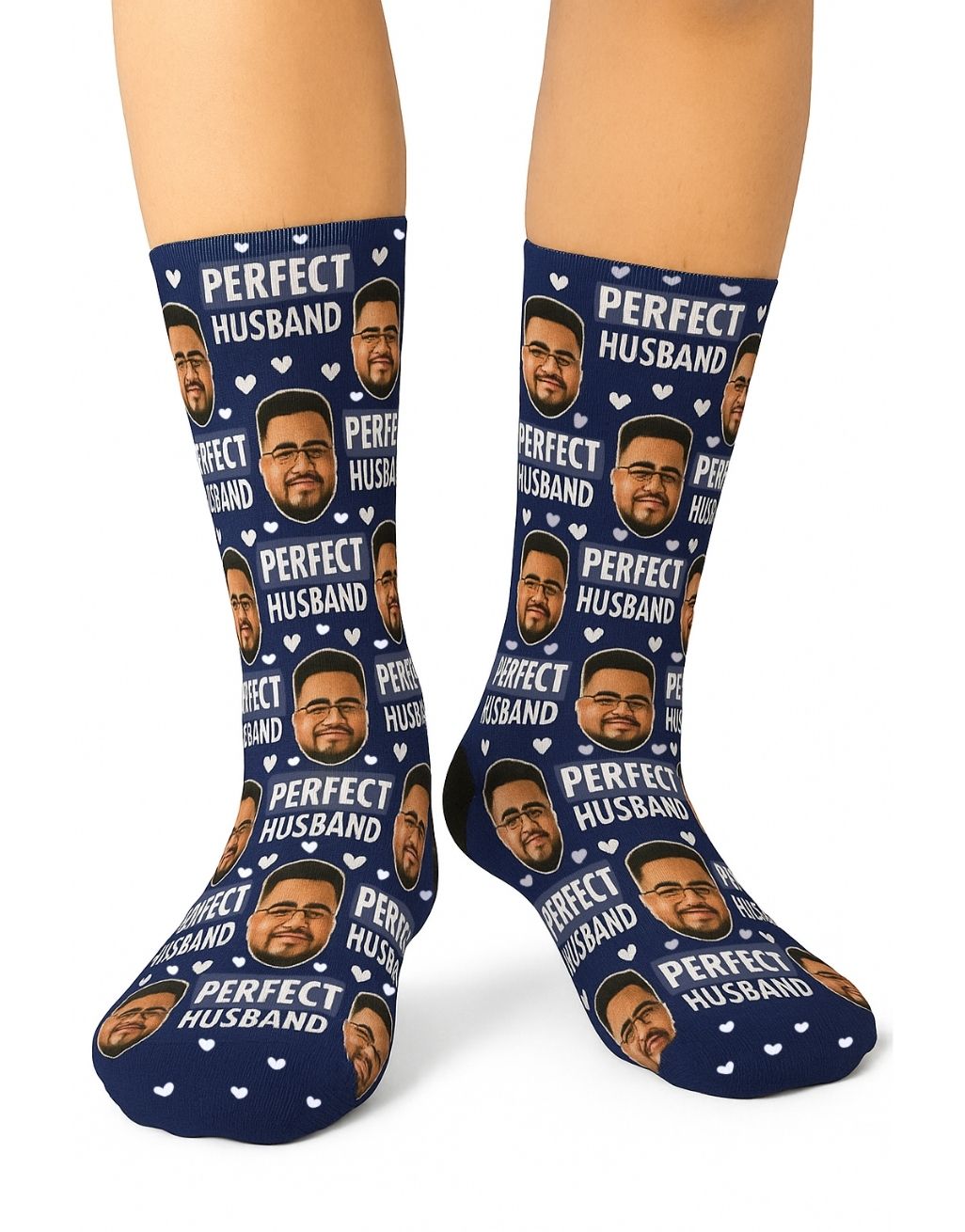 Perfect Husband custom face Socks