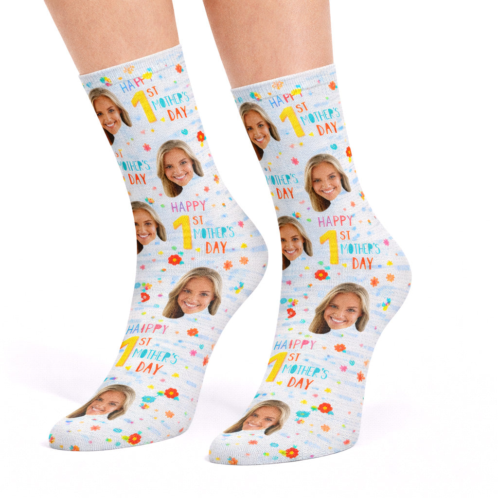 1st Mother's Day Socks