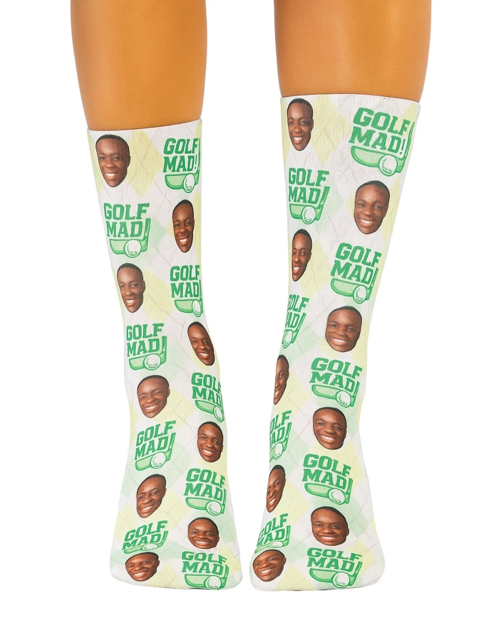 Green Golf Mad Socks