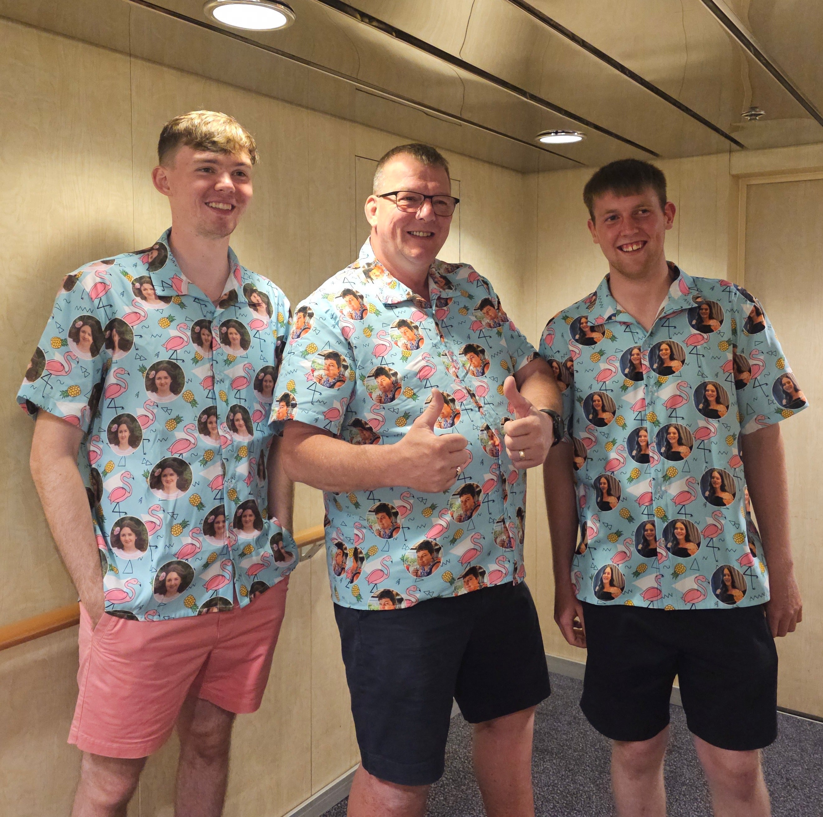 Flamingo Pineapple Personalised Hawaiian Shirt Shorts Set