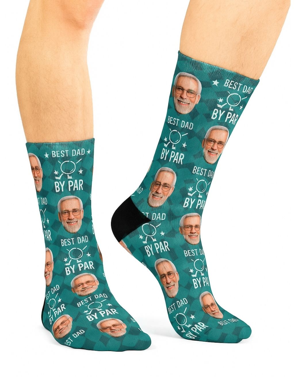 Best Dad By Par personalised golf Socks