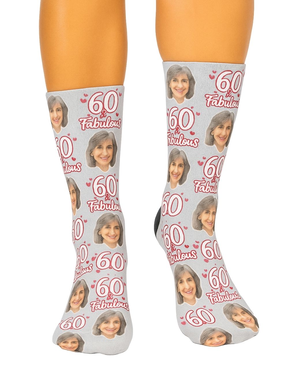 60 & Fabulous personalised birthday Socks