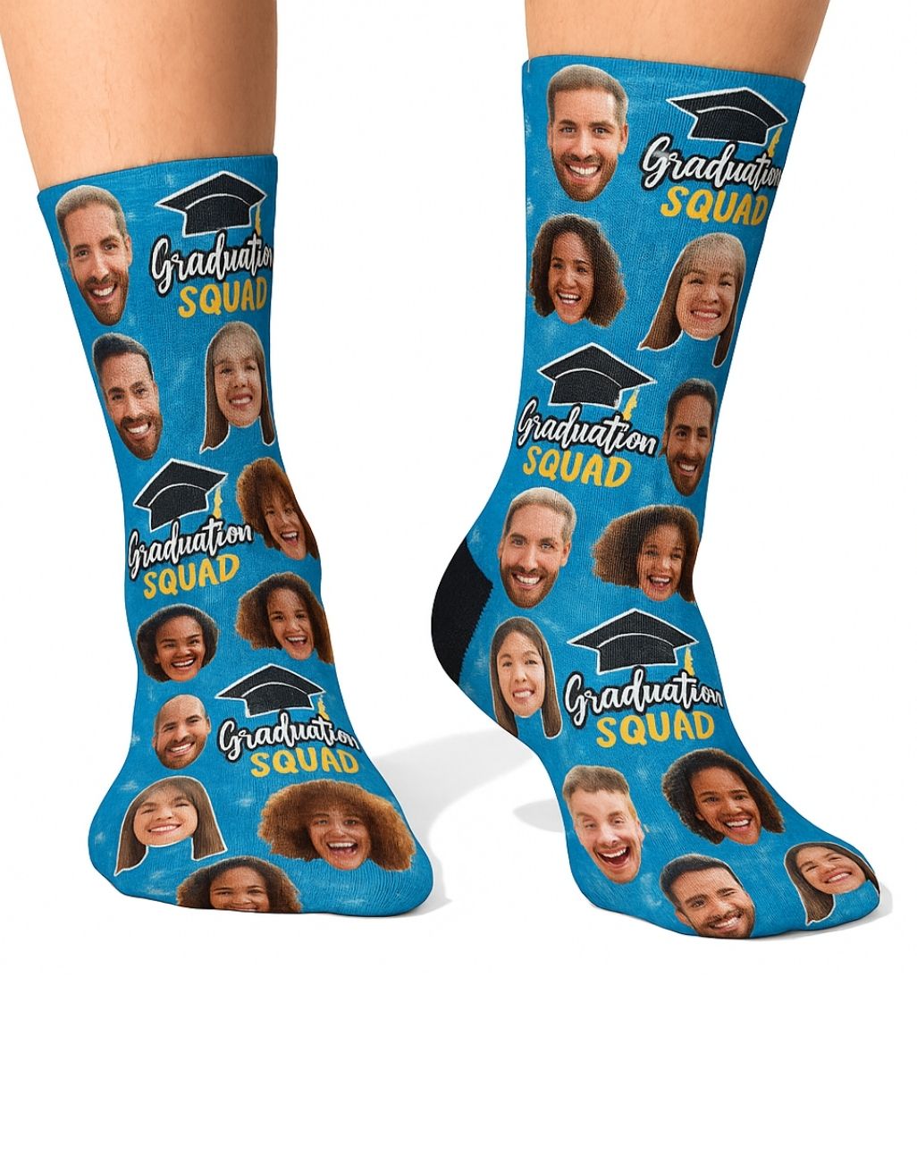 The Whole Graduation Squad Personalised Socks