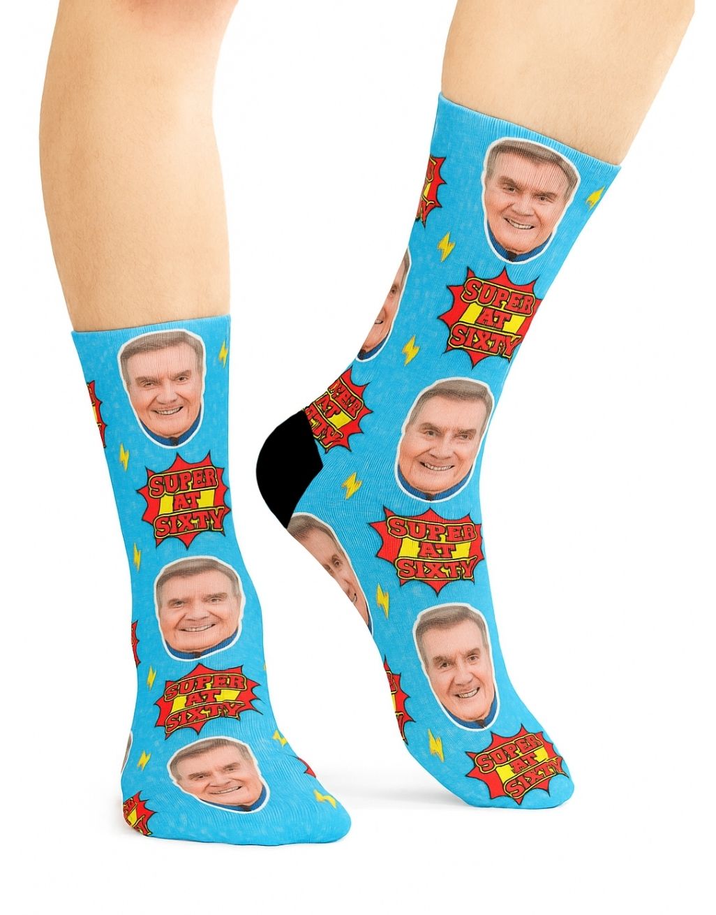 Super At Sixty personalised birthday Socks