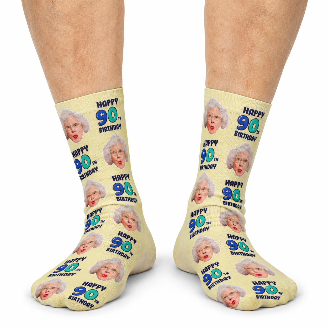 90th Birthday Socks