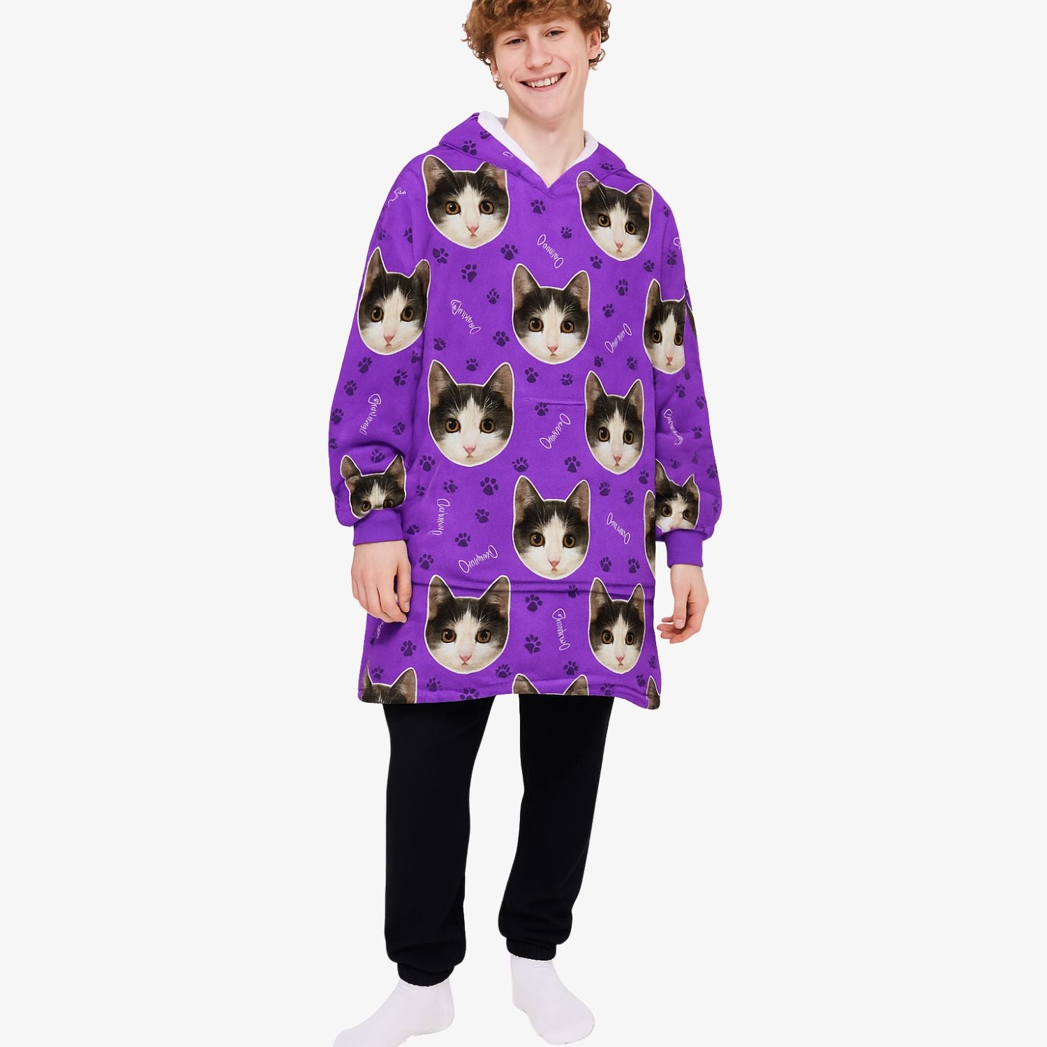 Your Cat Hoodie Blanket