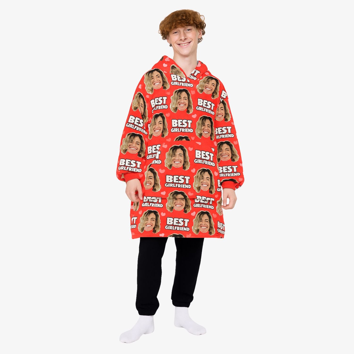 Best Girlfriend Hoodie Blanket
